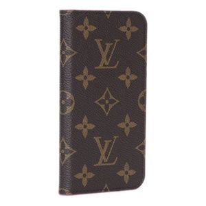 LOUIS VUITTON Monogram iPhone X Folio